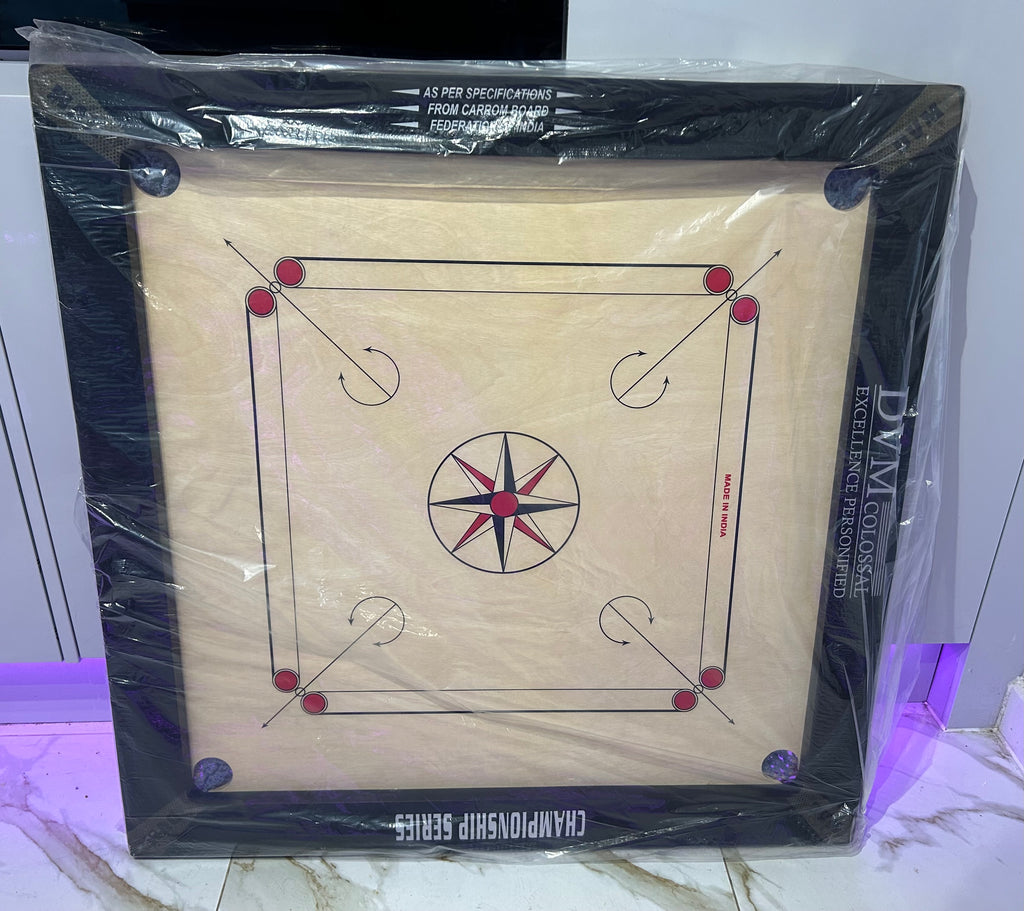 DVM Carrom Board Set with Coins & Striker 3 Inch -12 mm Ply  | 89cm  -35 Inches