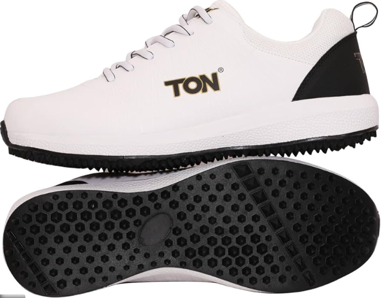 TON White And Black Edition Shoes for Men & Boy | Slip‑Resisted Rubber Sole UK 7