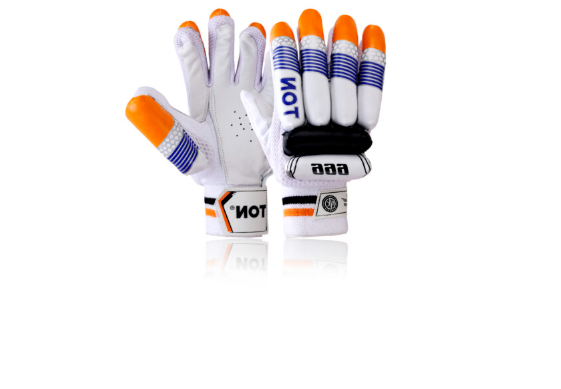TON 999 Batting Gloves for Youth | Full Leather Palm, Durable Cricket Glove - LH