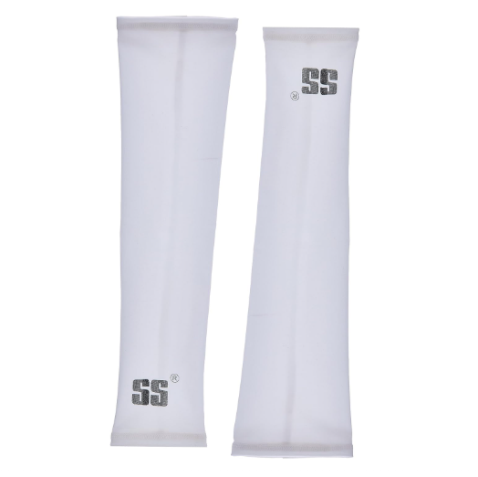 TON Elbow Sleeves White 4 Way Stretch | Compression Support for Sports, Gym