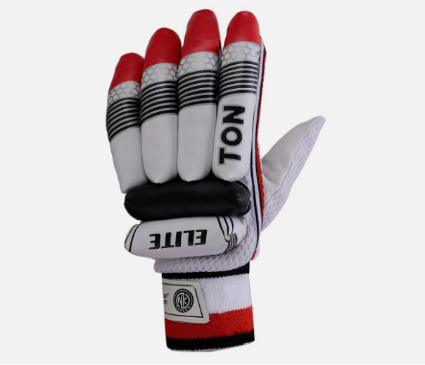 TON Elite Batting Gloves for Boys | Durable Calf Leather Palm | Secure Fit - LH