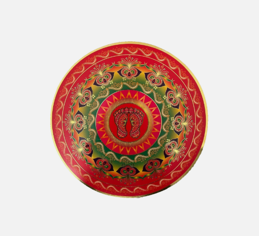 Beautiful Holographic Rangoli Round Indian Mandala Sticker | 35cm | Premium