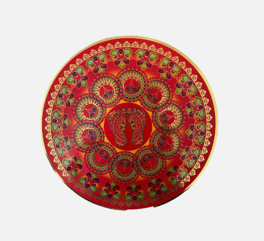 Beautiful Holographic Rangoli Round Indian Mandala Sticker | 35cm | Premium