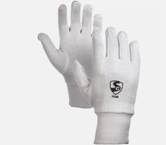 Inner Gloves | SG Club | White | Pack Of 4 Pairs