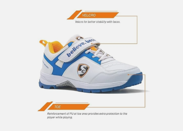 Cricket Shoes - SG Century 6, Designed to Elevate Your Game to New Heights | UK8