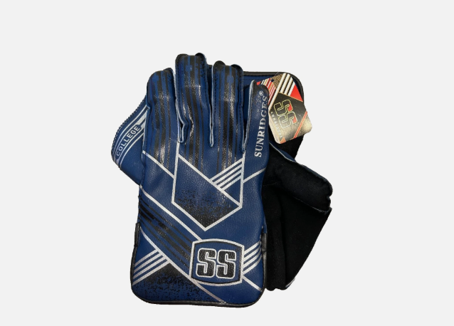 Wicket Keeping Gloves  - SS College | Youth | Pair | Cricket | Blue