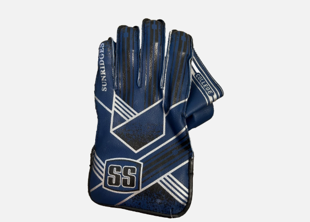 Wicket Keeping Gloves  - SS College | Youth | Pair | Cricket | Blue