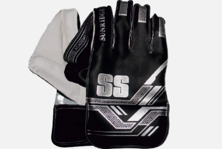 Wicket Keeping Gloves - SS Academy | Mens | Pair | Black | Cricket