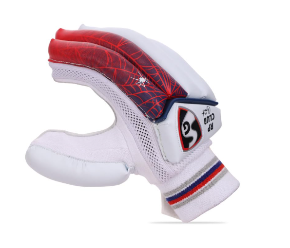 Cricket Batting Gloves SG RP Club RH | Adults | White | One Pair | Unisex
