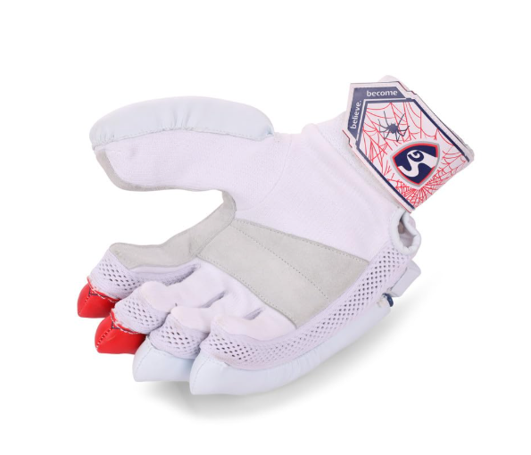 Cricket Batting Gloves SG RP Club RH | Adults | White | One Pair | Unisex