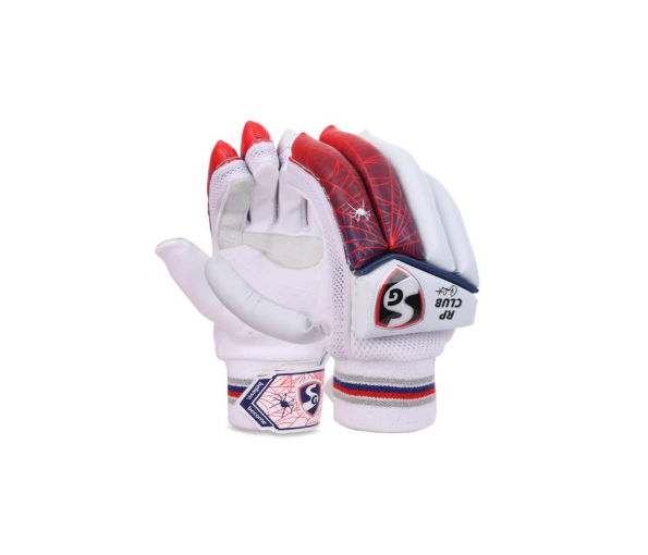 Cricket Batting Gloves SG RP Club RH | Adults | White | One Pair | Unisex