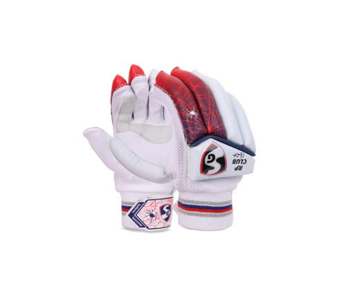 Cricket Batting Gloves SG RP Club RH | Adults | White | One Pair | Unisex