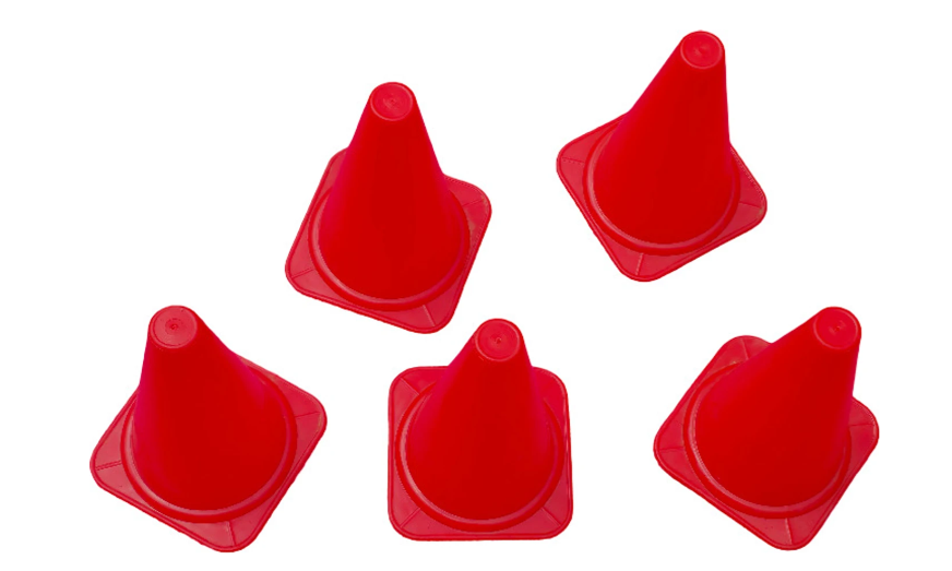Training Cone | Multisport | Space marker | Red | SS | Pack Of 5