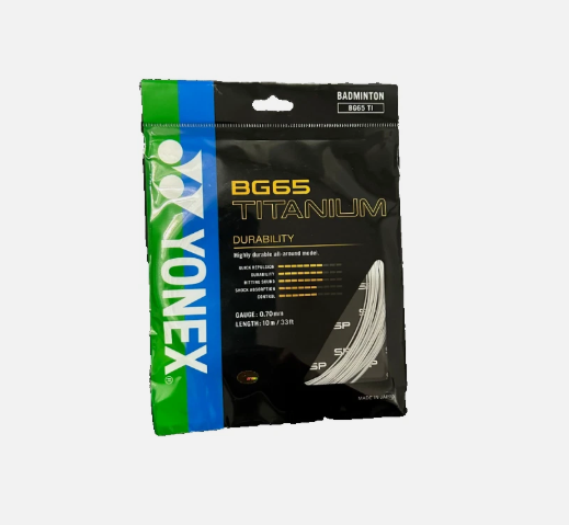 Yonex BG65 Titanium String | Durability | White or Blue | Gutting