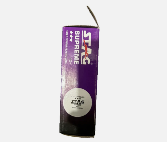 Table Tennis Balls - STAG SUPREME | Quantity - 1 (Pack of 3) | White | 3 Star
