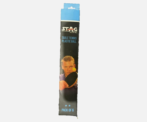 Balls | Table Tennis | STAG ICONIC | Quantity 1 (Pack of 6) | 1 or 2 Star