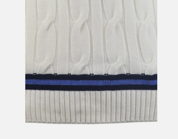 SS Supreme Cricket Sweater | Mens | XL | White and Blue