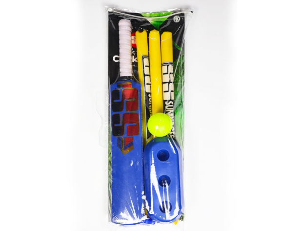 TON Plastic Cricket Set | Kids Bat, Ball & Stumps Combo for Indoor/Outdoor Play