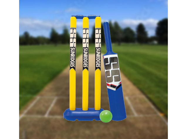 TON Plastic Cricket Set | Kids Bat, Ball & Stumps Combo for Indoor/Outdoor Play