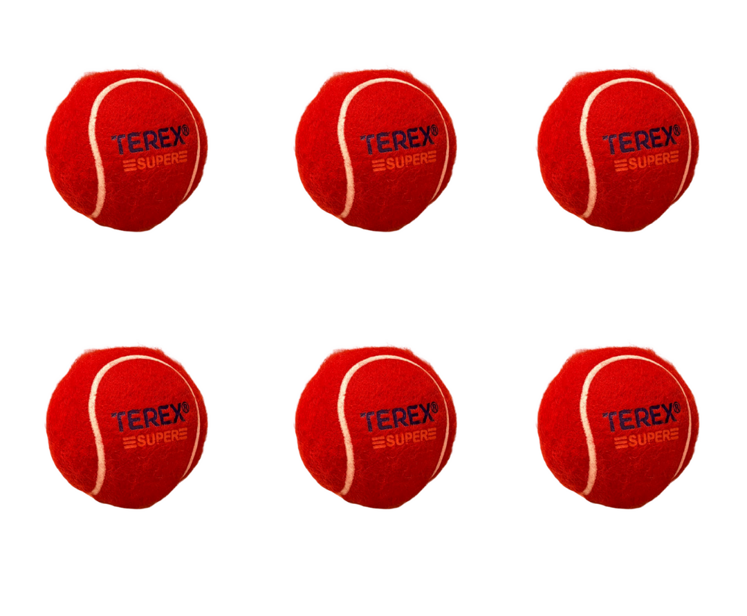 Terex Tennis/Cricket Ball | High Bounce | Suitable for Matches (Pack of 6)