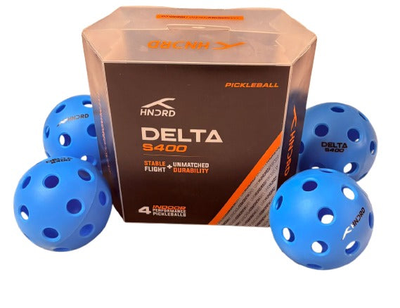 HNDRD Delta S400 Blue Pickleball Set | Lightweight, Durable Design (Set of 4)