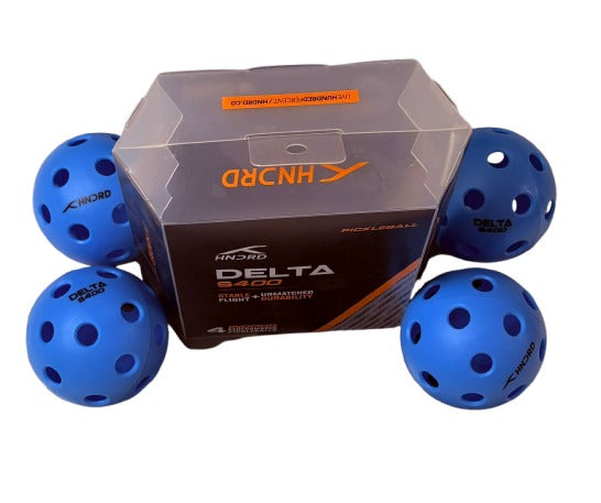 HNDRD Delta S400 Blue Pickleball Set | Lightweight, Durable Design (Set of 4)