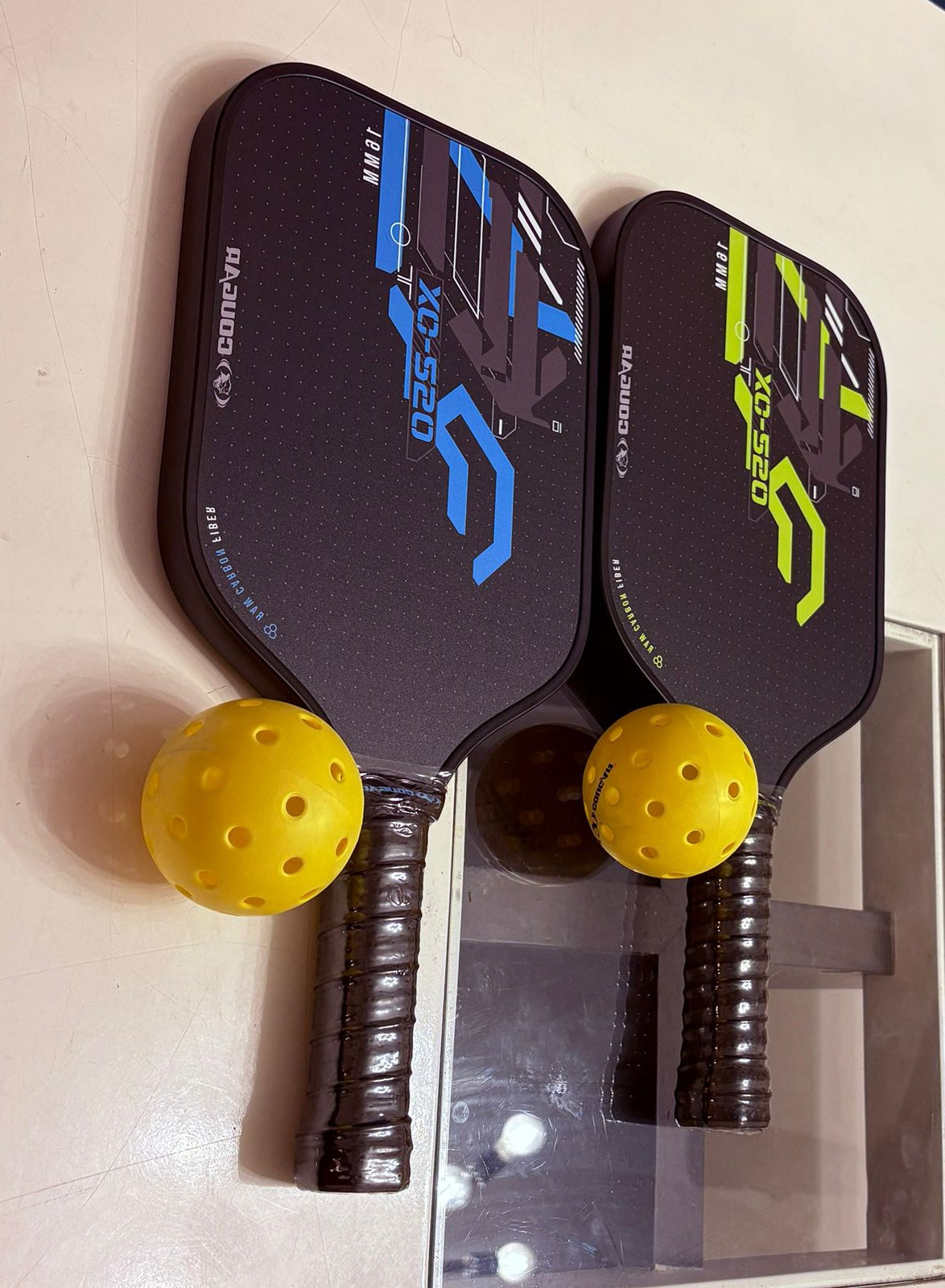 Pickleball Paddle Set XO-250 by COUGAR | Pack of 2 Rackets, 2 Ball and Bag