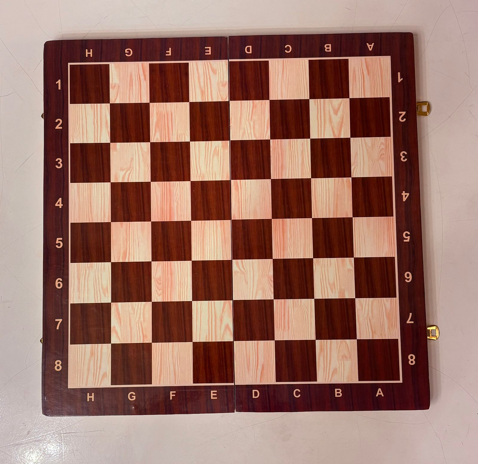 Wooden foldable Chess Board with 32 Pcs | Portable Travel Chess Set