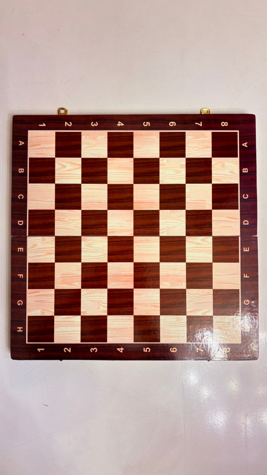 Wooden foldable Chess Board with 32 Pcs | Portable Travel Chess Set