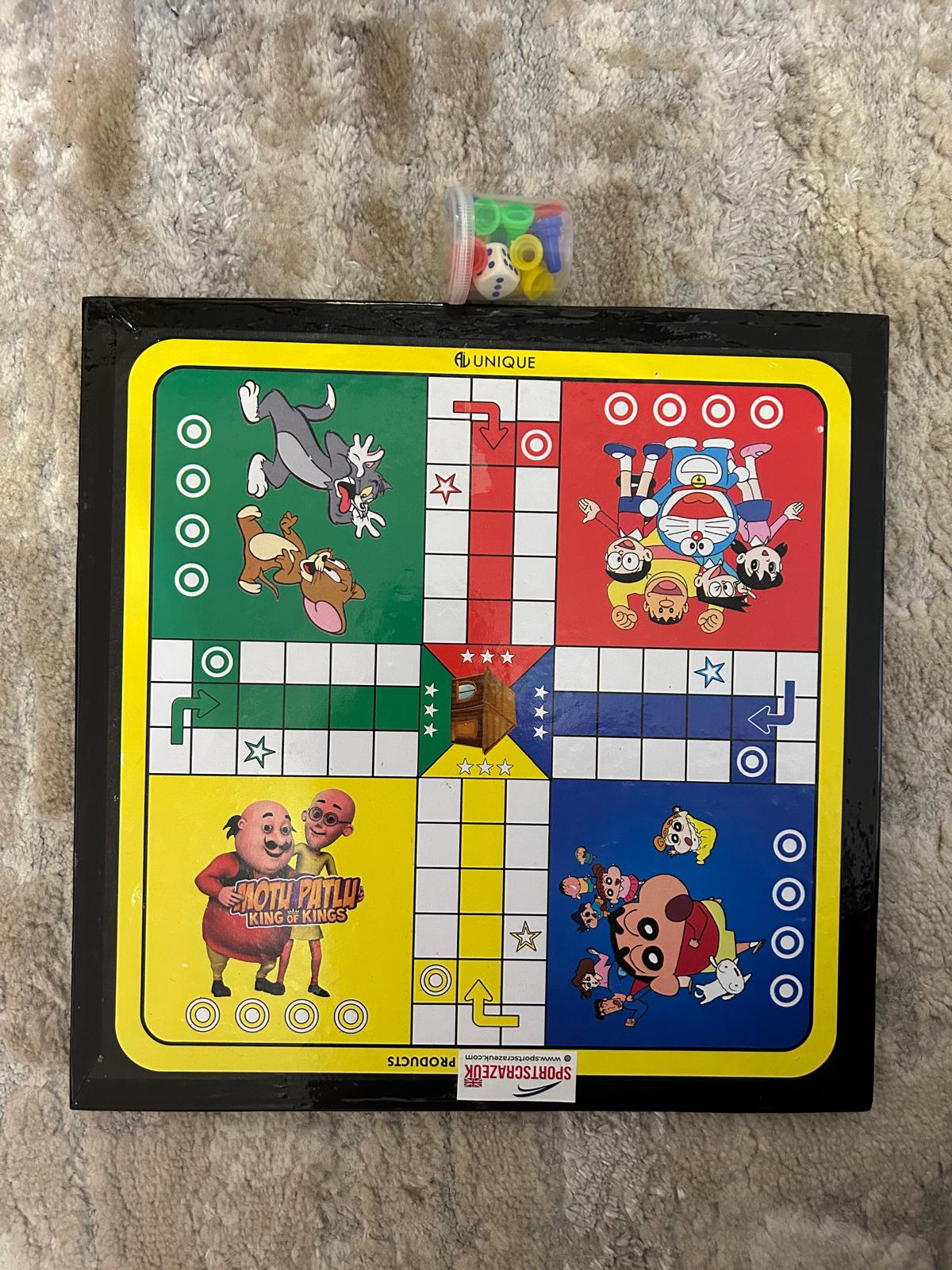 2 in 1 Ludo and Chess | Traditional Board Games Family FunLarge-40cm Medium-30cm