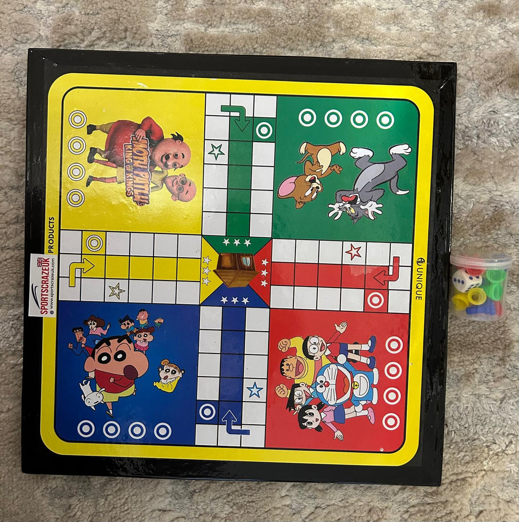 2 in 1 Ludo and Chess | Traditional Board Games Family FunLarge-40cm Medium-30cm