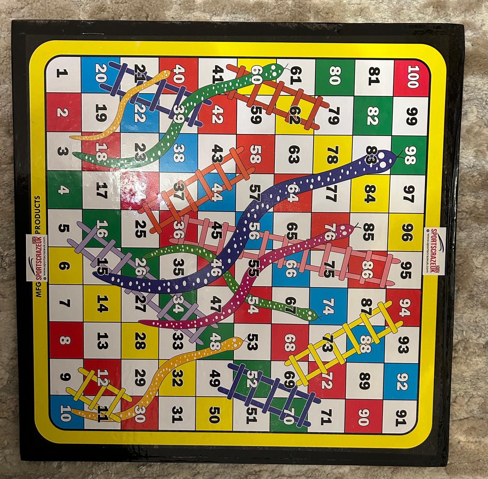 Ludo Game 2-in-1 Ludo & Snake Ladder Game Board for Kids | Complete Set with Dice