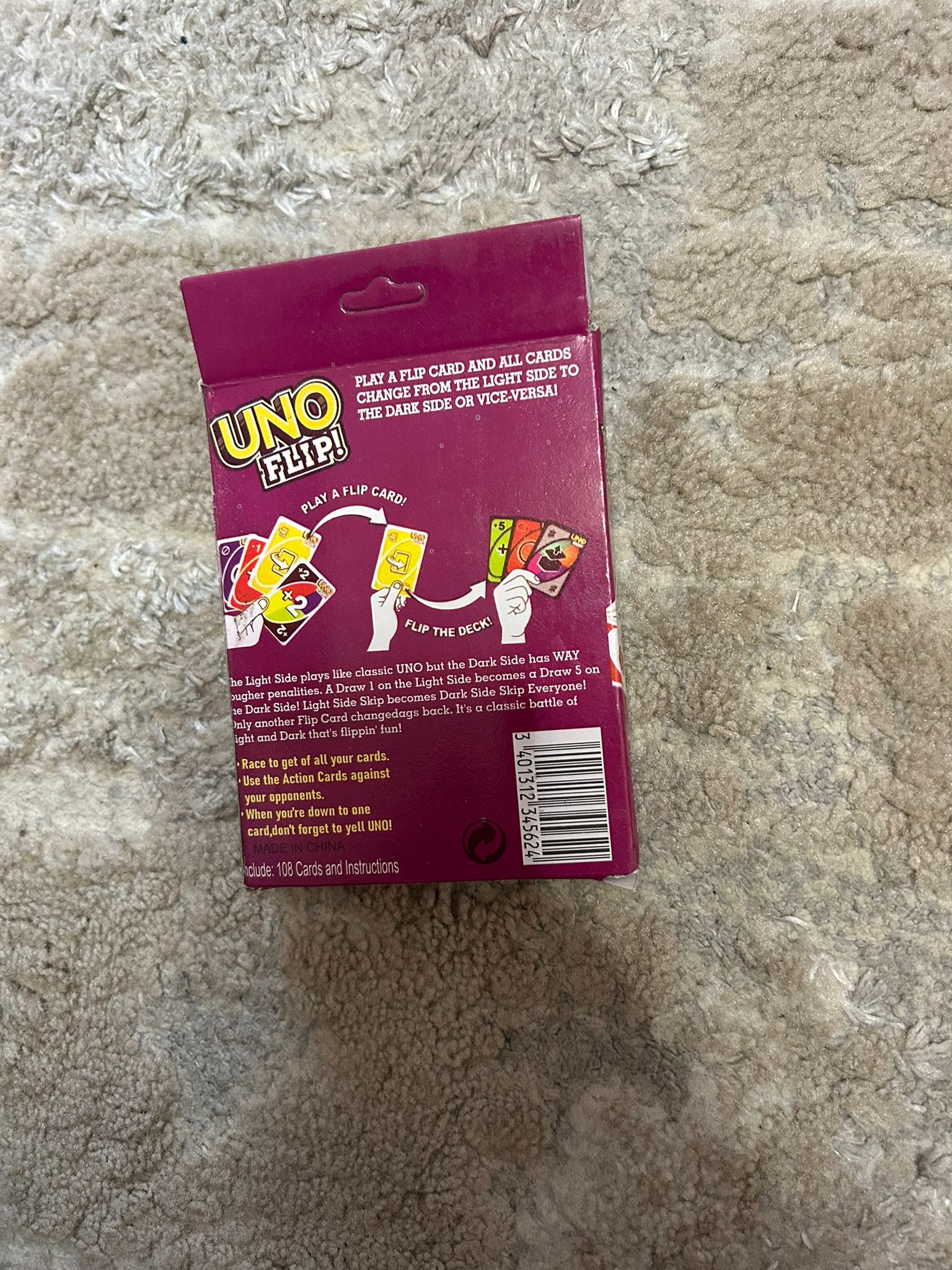 UNO Flip Family Card Game for Adults, Teens & Kids