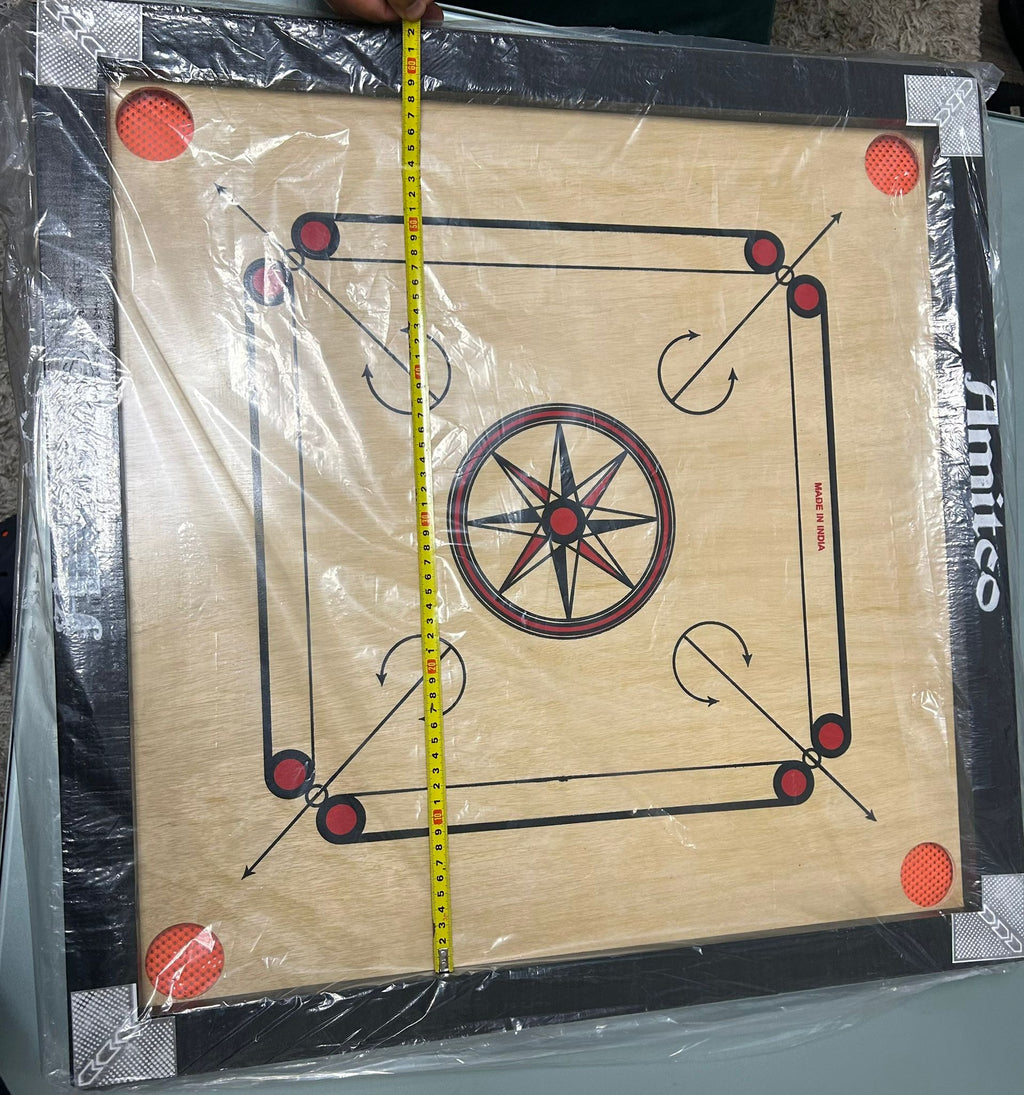 Carrom Board with 1.5 Inch Frame | Smooth & Fast Play | Striker and Coins- 66 Cm