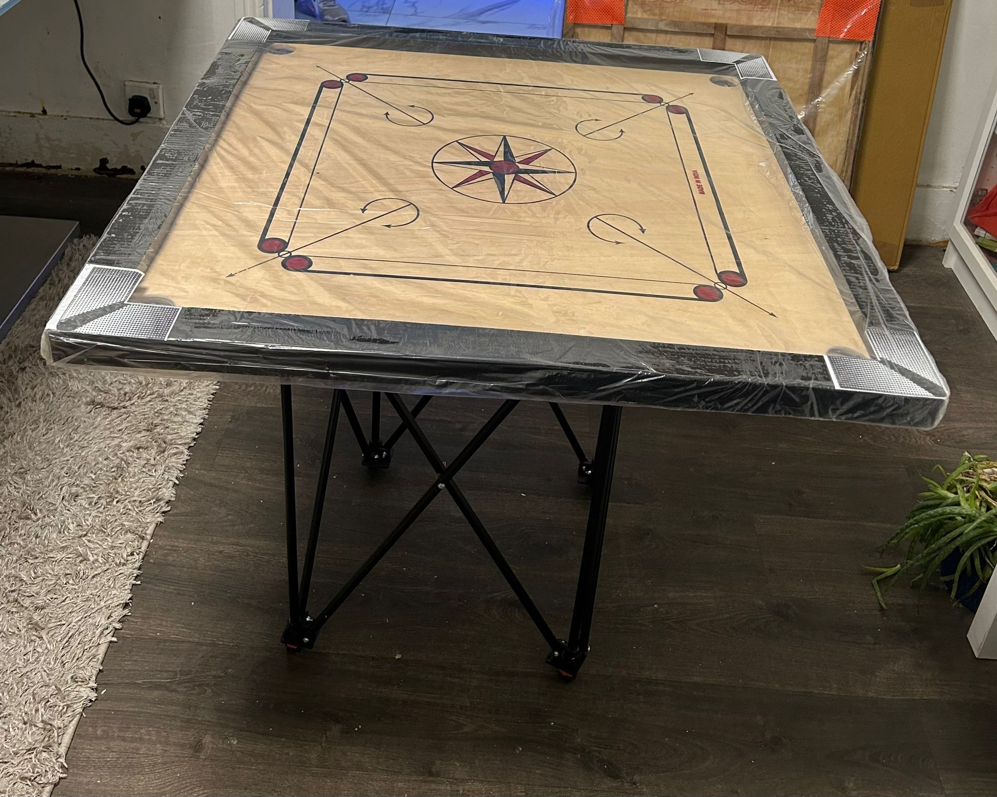Carrom Board Set with Coins & Striker-2 Inch  | Durable Wooden Board - 83cm