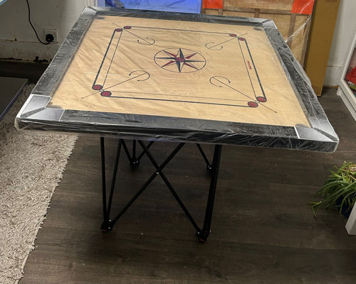Carrom Board Set with Coins & Striker-2 Inch  | Durable Wooden Board - 83cm