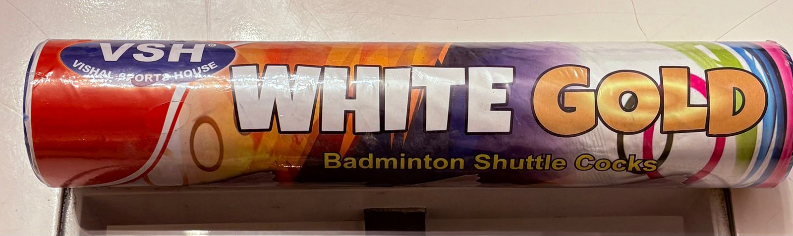 White Gold Feather Badminton Shuttle Cock Set | Smooth Flight & Durable | 10 Pcs