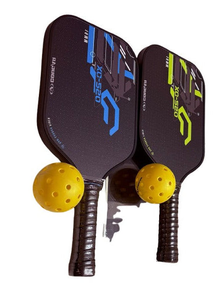 Pickleball Paddle Set XO-250 by COUGAR | Pack of 2 Rackets, 2 Ball and Bag