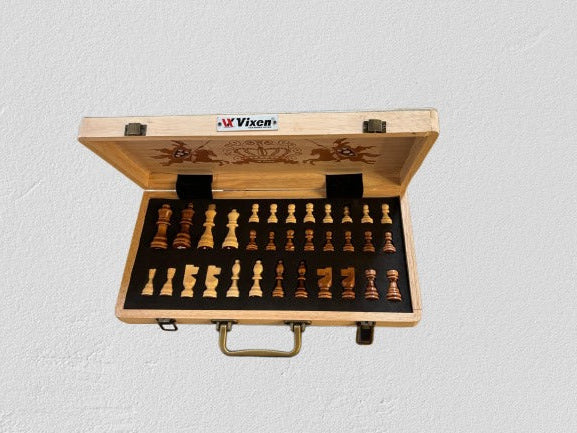 Vixen Traditional Chess Board | Timeless Board Game for Family and Club Use