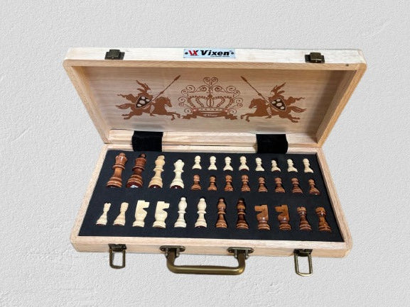 Vixen Traditional Chess Board | Timeless Board Game for Family and Club Use