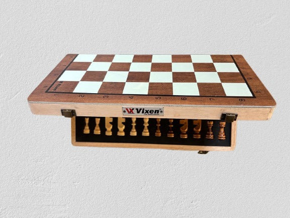 Vixen Traditional Chess Board | Timeless Board Game for Family and Club Use