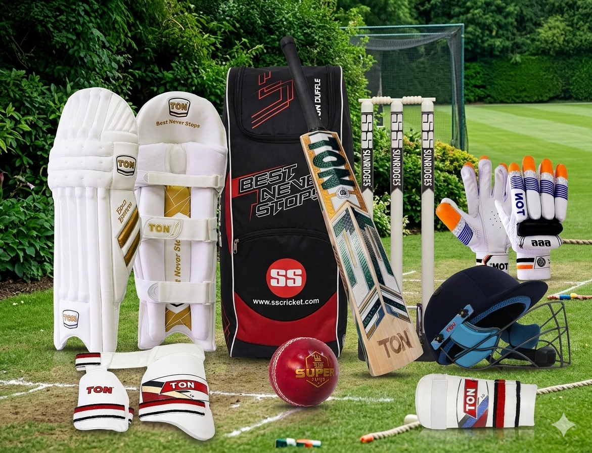 TON Complete Cricket Kit for Men's Right or Left Hand