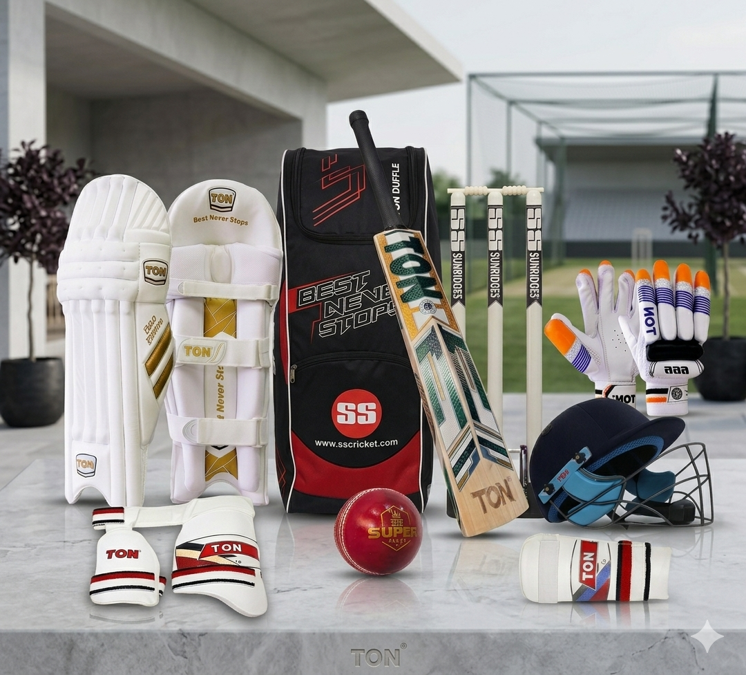 TON Complete Cricket Kit for Men's Right or Left Hand